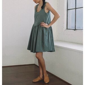 Aliya Wanek Sami hemp dress in Olive